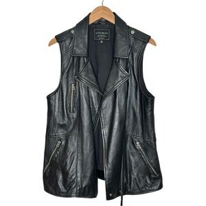 Lucky Brand Black Leather Vest